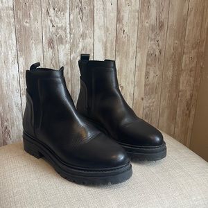 Steve Madden MOIRA BLACK LEATHER size 5